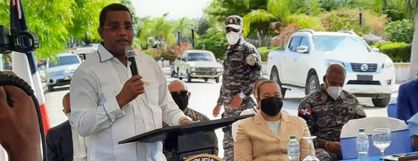 Inauguración del destacamento policial del municipio de Bánica